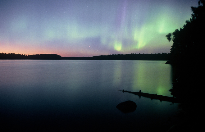 Aurora Borealis, Boundary Waters, Minnesota - Steve Shuey